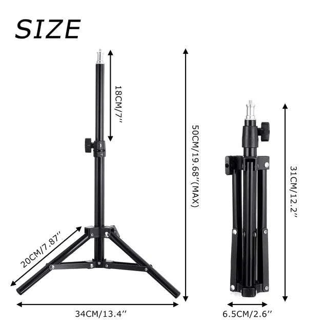 LED Selfie Ring Light with Tripod and Remote Control-C-16cm