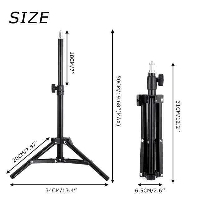 LED Selfie Ring Light with Tripod and Remote Control-C-16cm