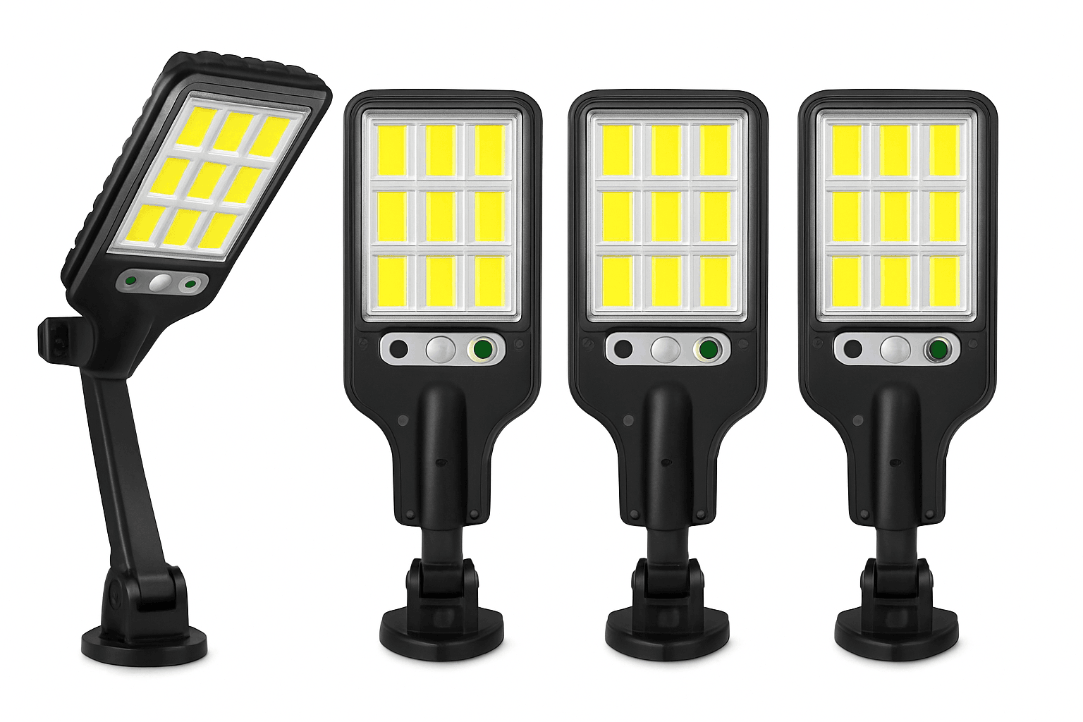 LED Solar Wall Lamp with Motion Sensor and 3 Light Modes-72COB / 1pc