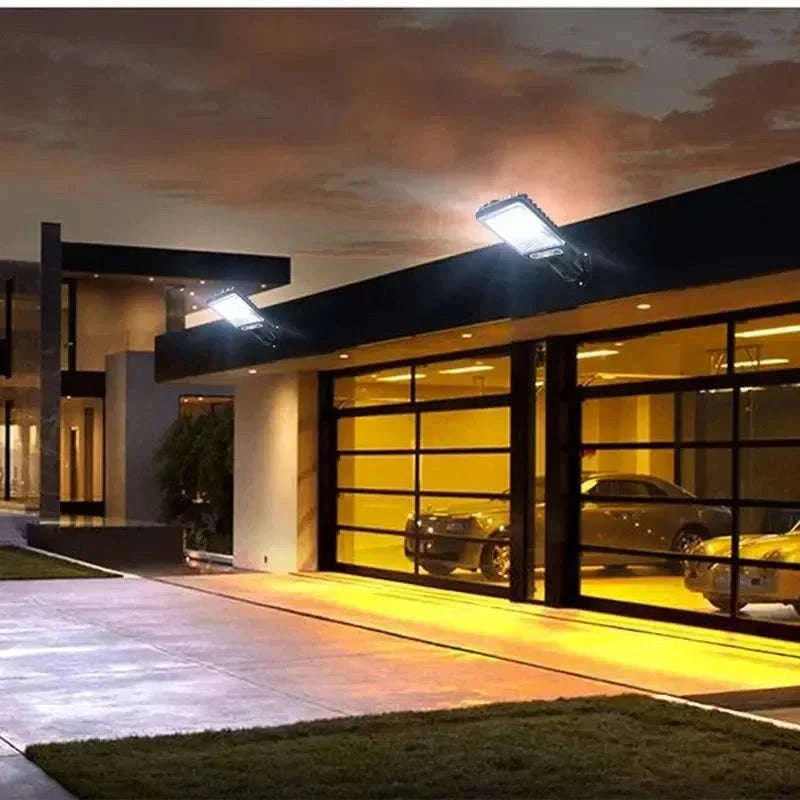 LED Solar Wall Lamp with Motion Sensor and 3 Light Modes-72COB / 1pc