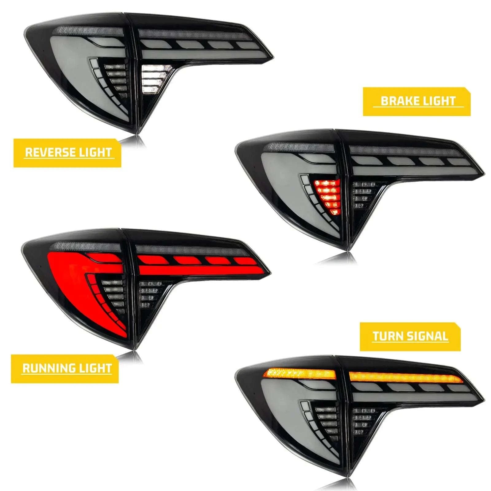 LED Tail Lights for Honda HR-V 2016–2023 Sequential Signal Set-United States