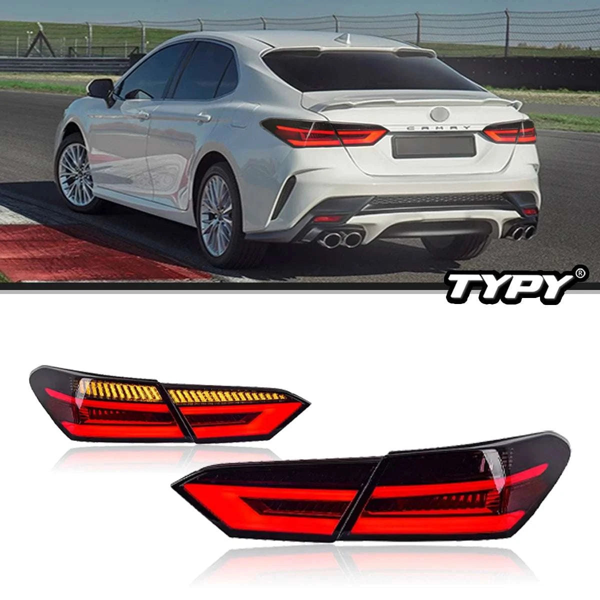 LED Tail Lights for Toyota Camry 2018–2022 with DRL Upgrade-
