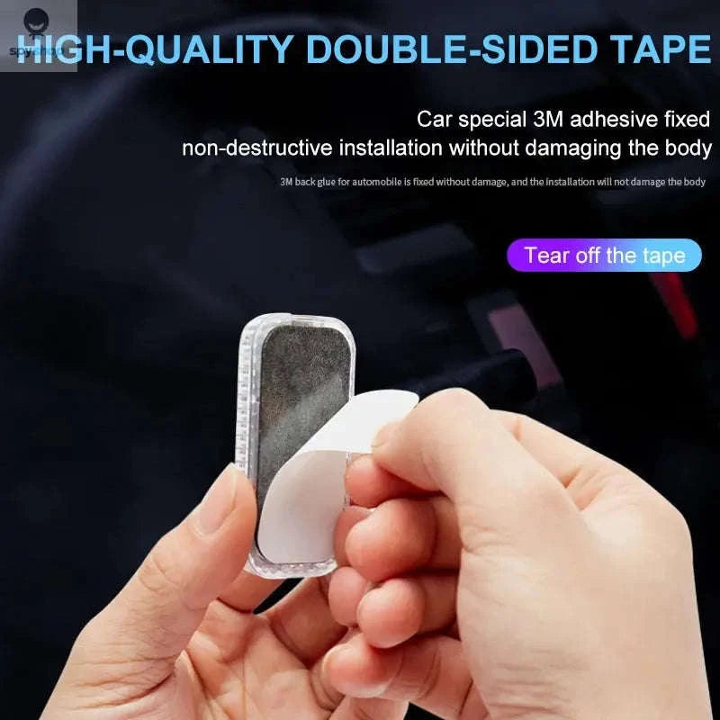 LED Touch Light – Mini Wireless Car Interior Lamp with USB Rechargeable Design-1pc ice blue