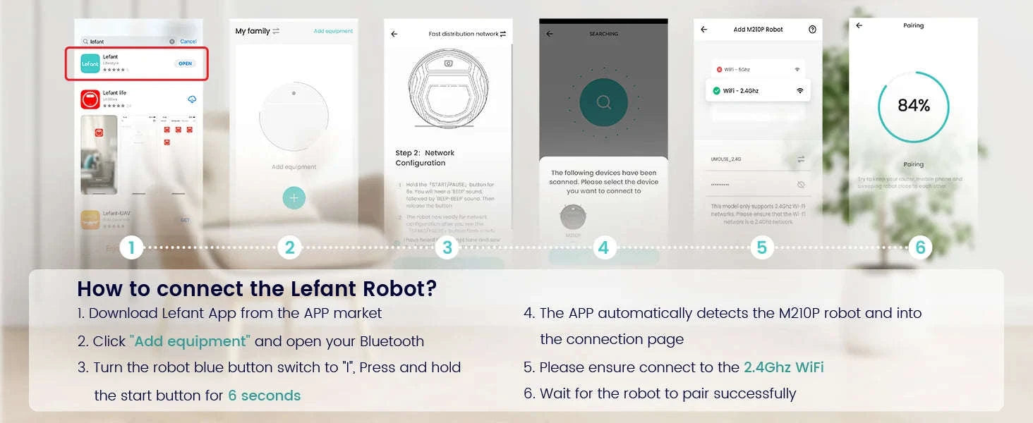 Lefant M210 Pro Robot Vacuum Cleaner-M210-T-white / EU / GERMANY