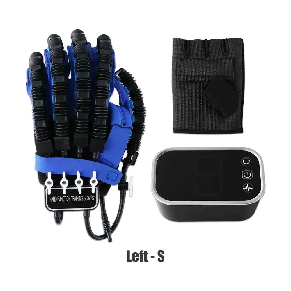 Left & Right Hand Finger Rehabilitation Robot Gloves for Stroke Recovery-Left XXL