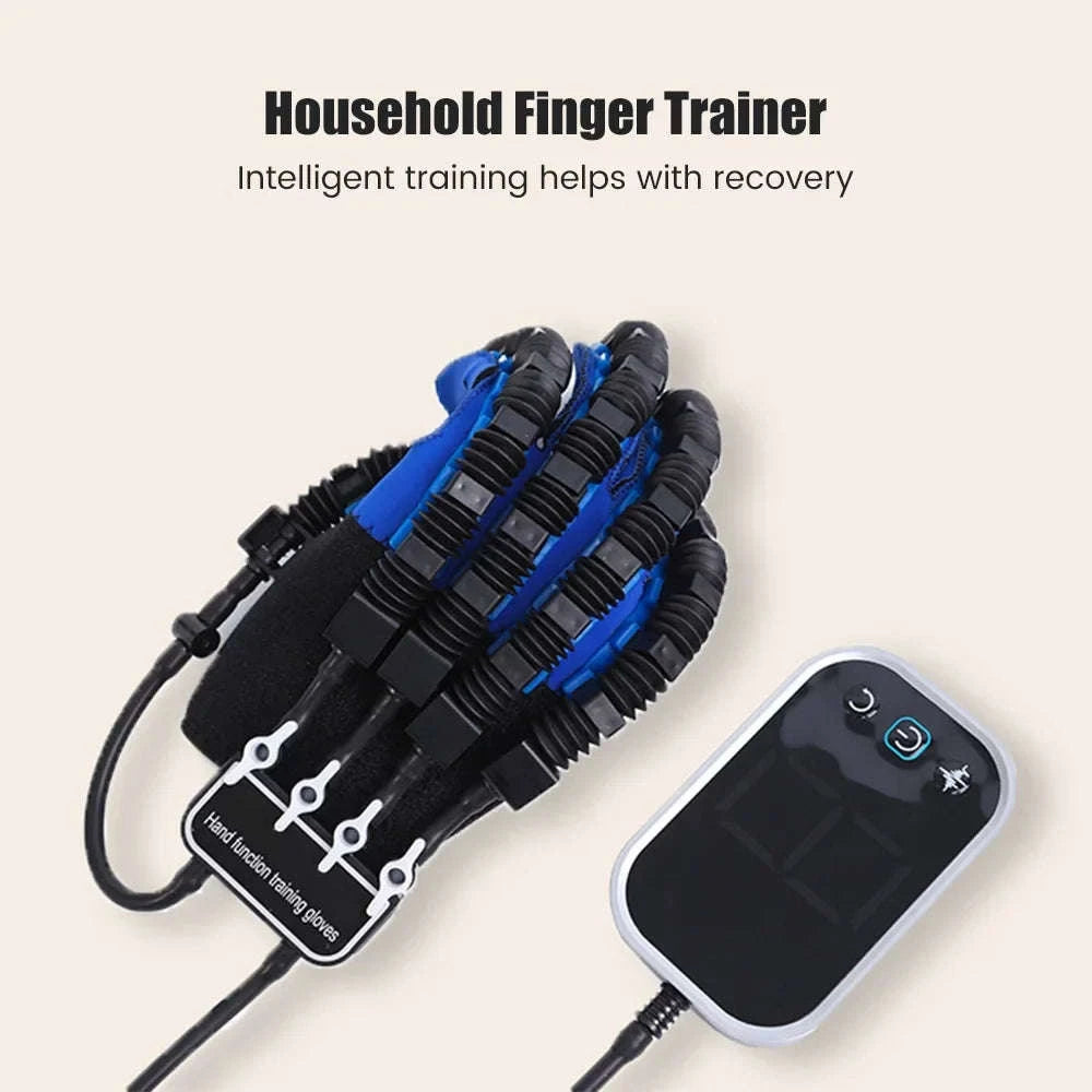Left & Right Hand Finger Rehabilitation Robot Gloves for Stroke Recovery-Left XXL