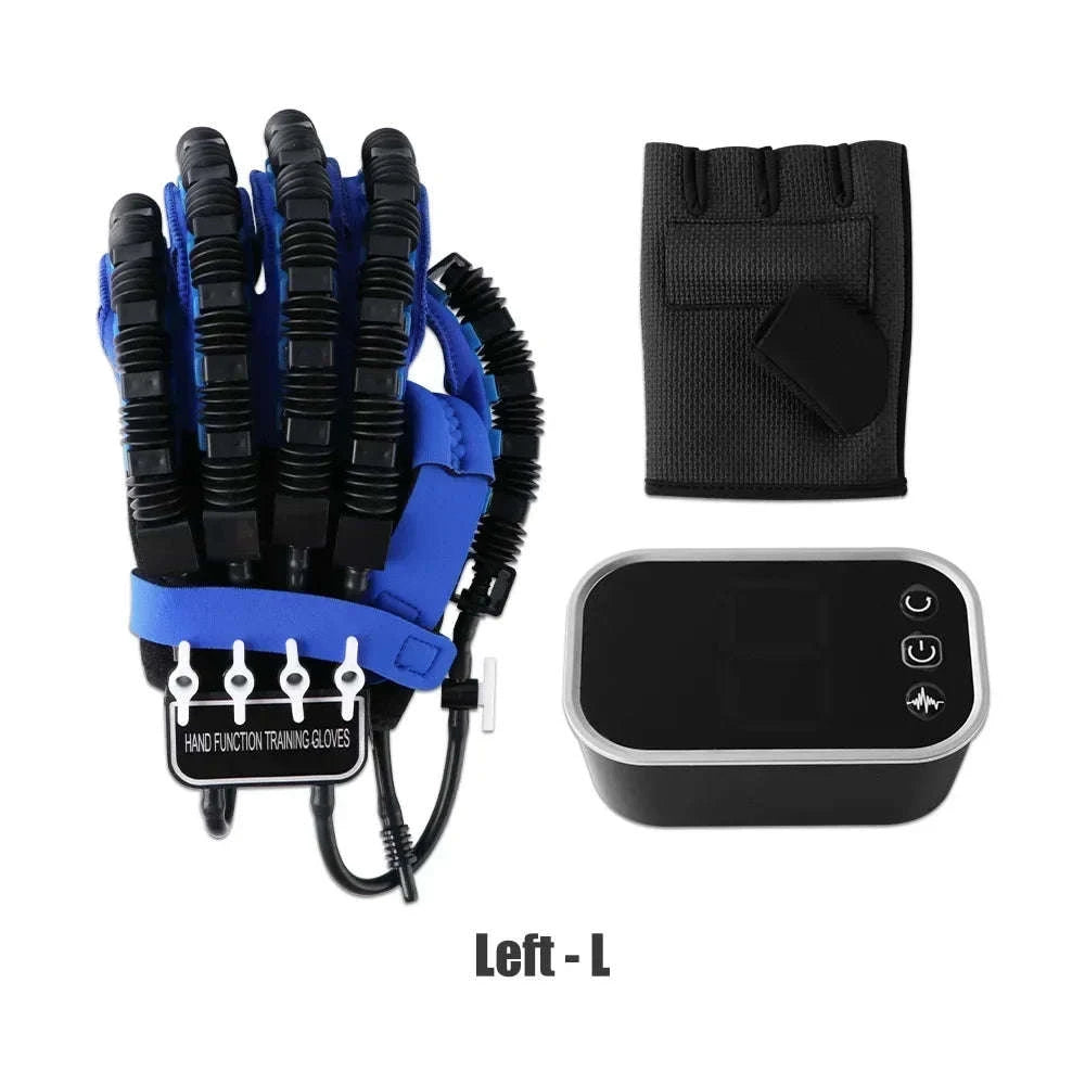 Left & Right Hand Finger Rehabilitation Robot Gloves for Stroke Recovery-Left XXL