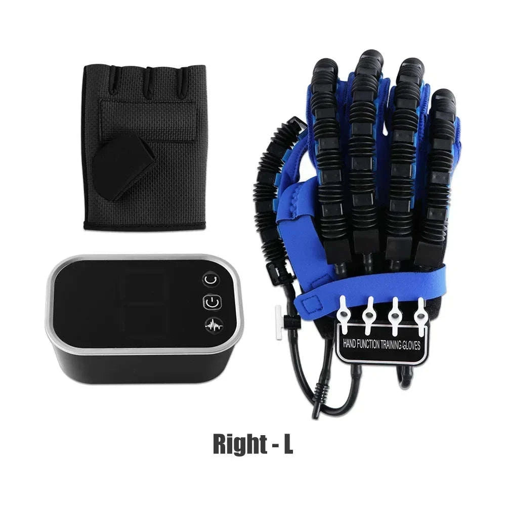 Left & Right Hand Finger Rehabilitation Robot Gloves for Stroke Recovery-Left XXL
