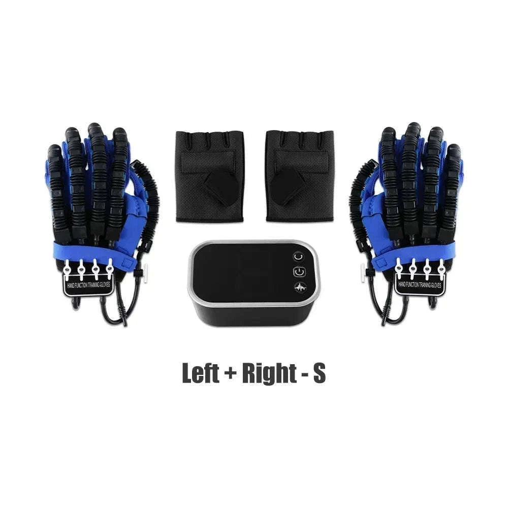 Left & Right Hand Finger Rehabilitation Robot Gloves for Stroke Recovery-Left XXL
