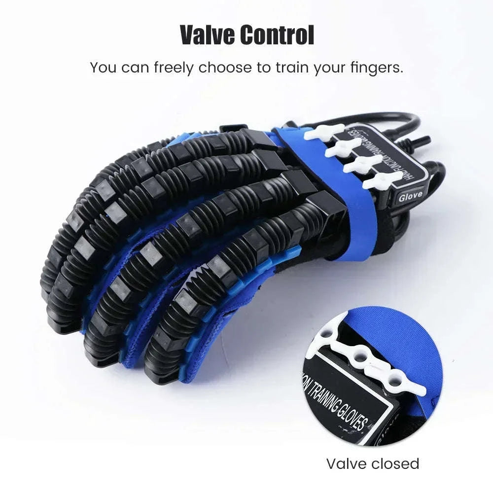Left & Right Hand Finger Rehabilitation Robot Gloves for Stroke Recovery-Left XXL