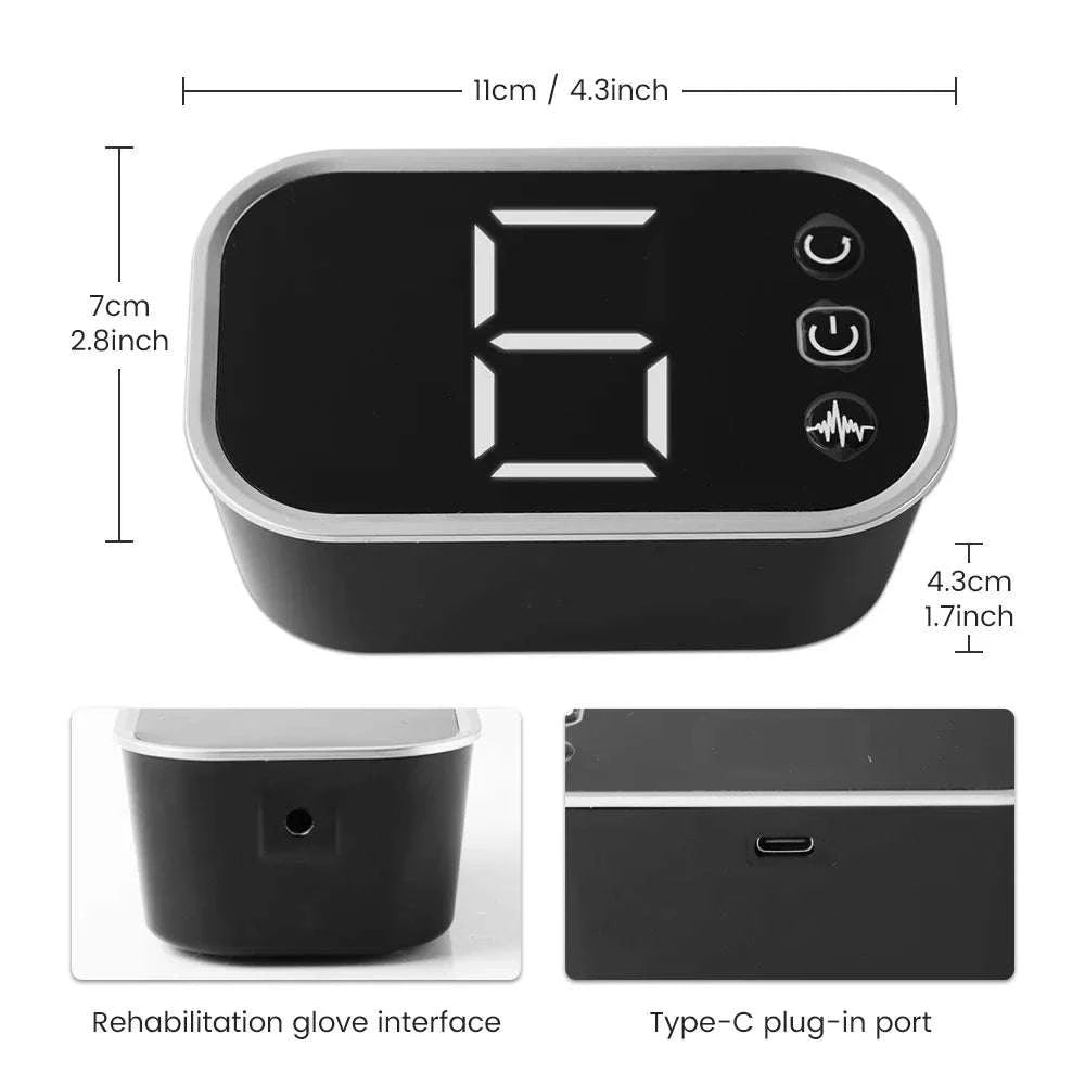 Left & Right Hand Finger Rehabilitation Robot Gloves for Stroke Recovery-Left XXL