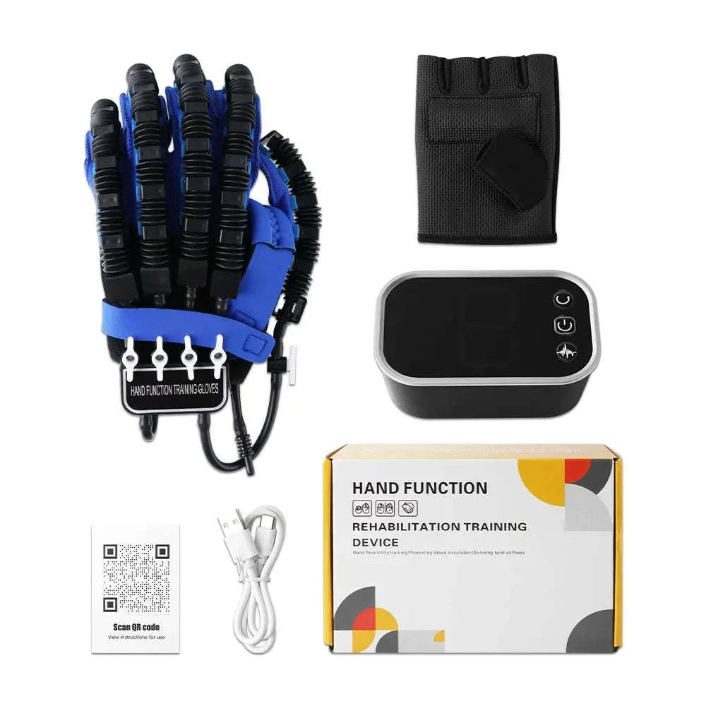 Left & Right Hand Finger Rehabilitation Robot Gloves for Stroke Recovery-Left XXL