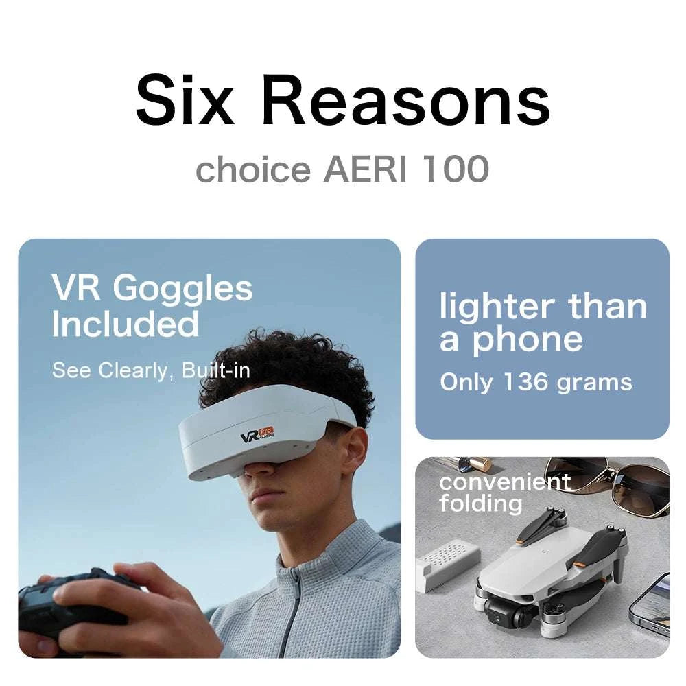 Lenovo Aeri100 Drone with Dual Camera, 4K Video & Obstacle Avoidance-Aeri100-8K-3B