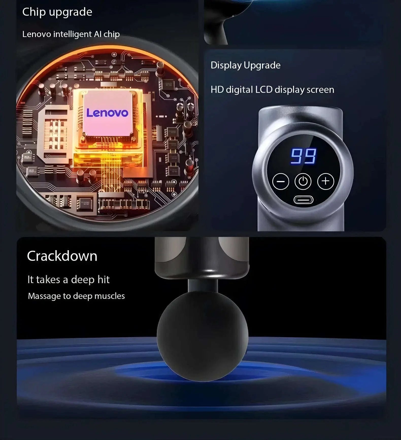 Lenovo Deep Muscle Fascia Gun-blue