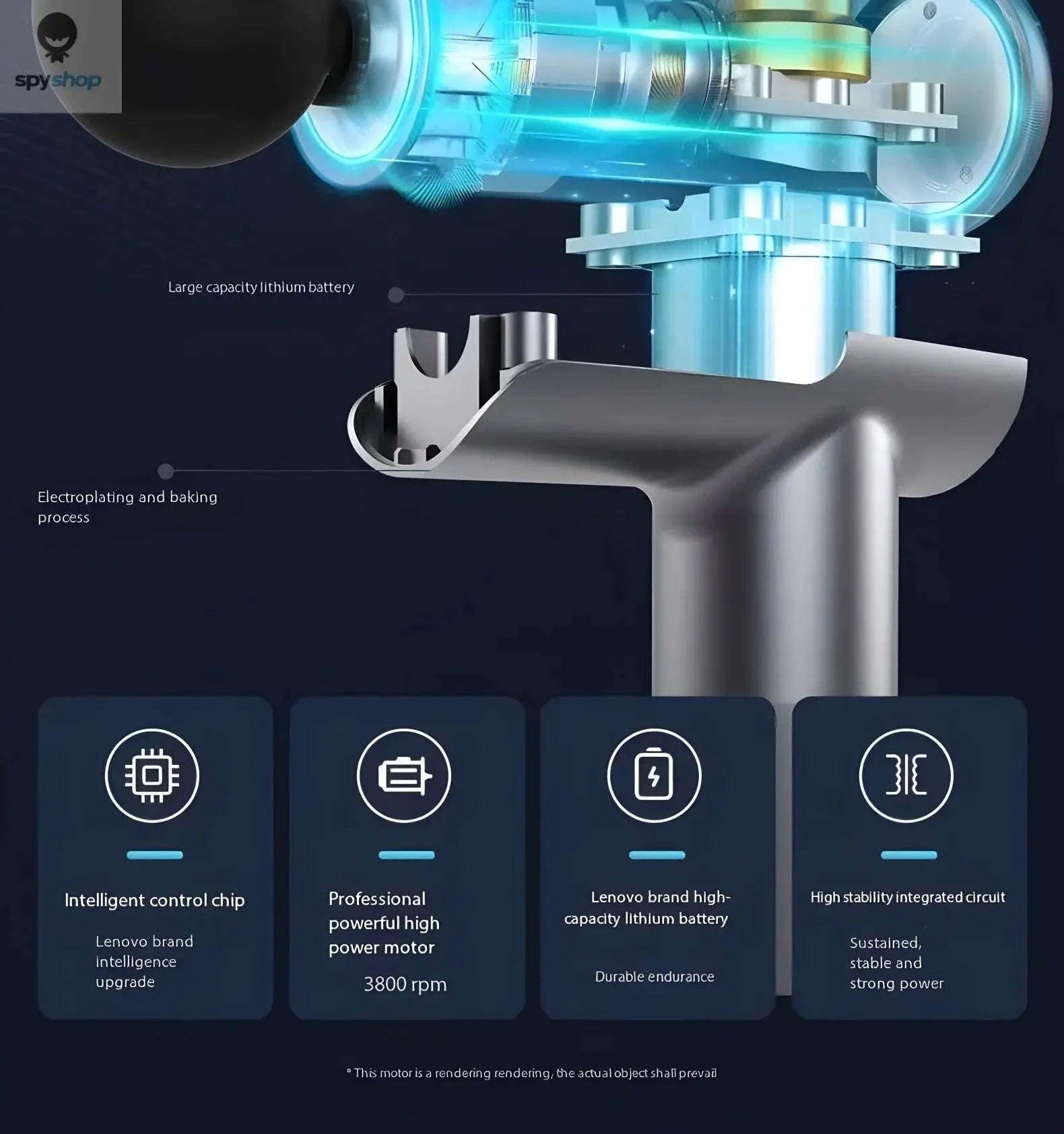 Lenovo Deep Muscle Fascia Gun-blue