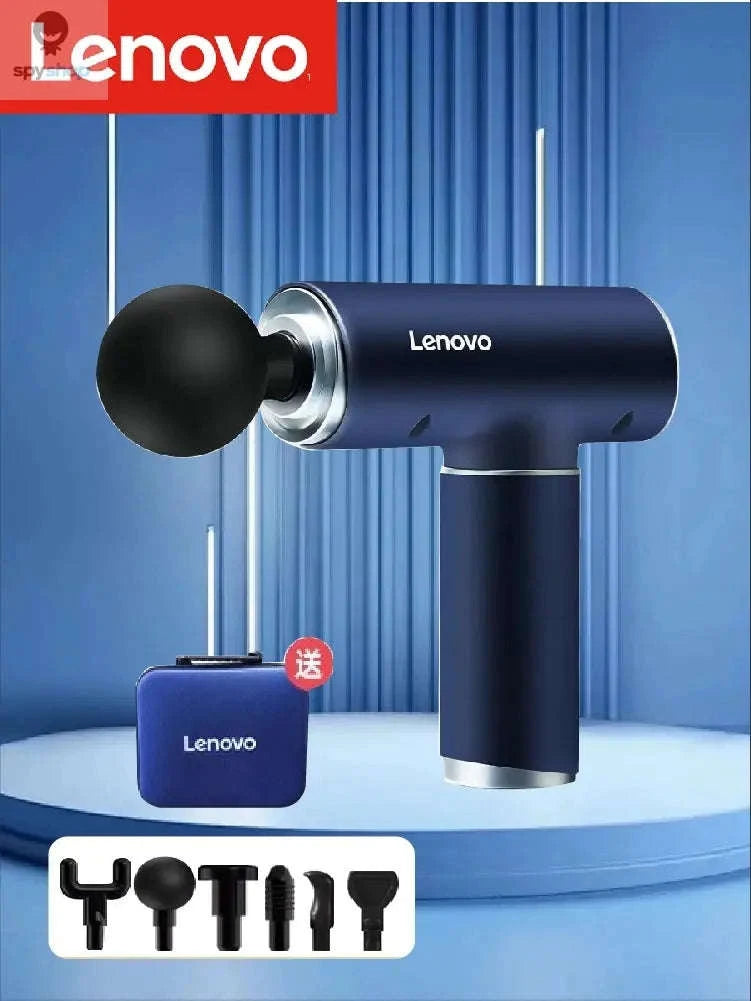 Lenovo Fascia Gun Professional Muscle Massager-N2 6head blue