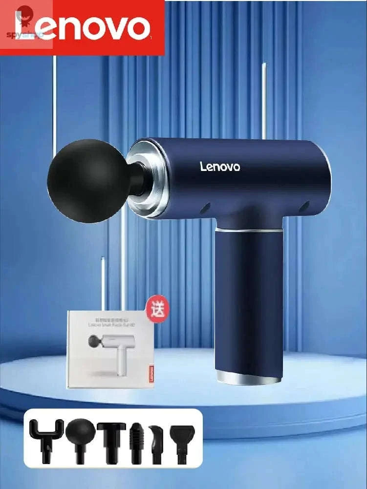 Lenovo Fascia Gun Professional Muscle Massager-N2 6head blue