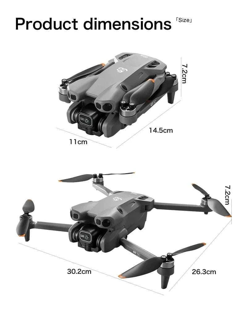 Lenovo GT50 8K Drone with 360° Obstacle Avoidance & 3KM Range-Grey-6K-battery-1