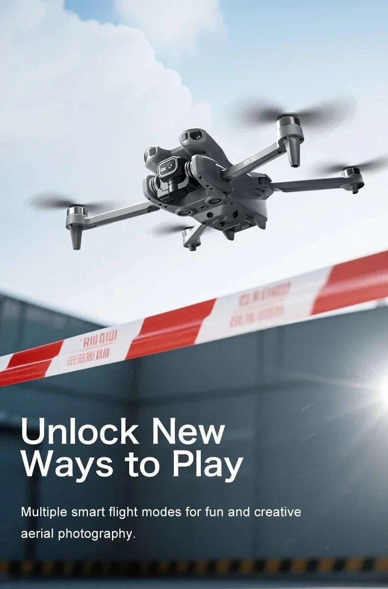 Lenovo GT50 8K Drone with 360° Obstacle Avoidance & 3KM Range-Grey-6K-battery-1