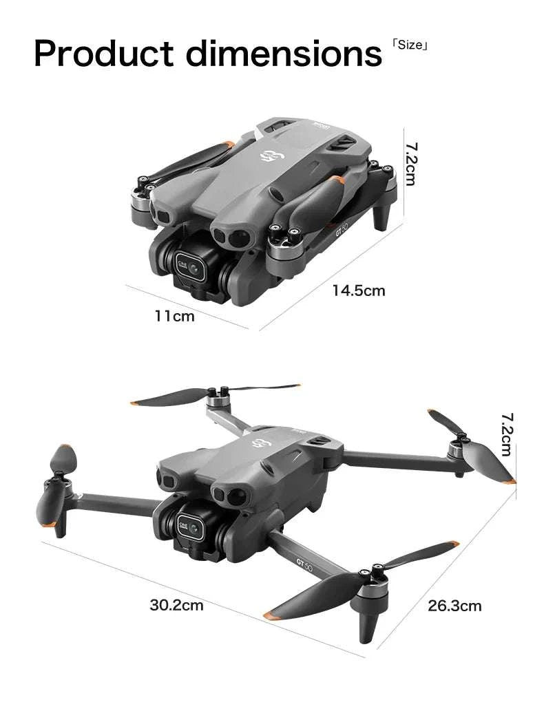 Lenovo GT50 8K Drone with 360° Obstacle Avoidance & 3KM Range-Grey-6K-battery-1