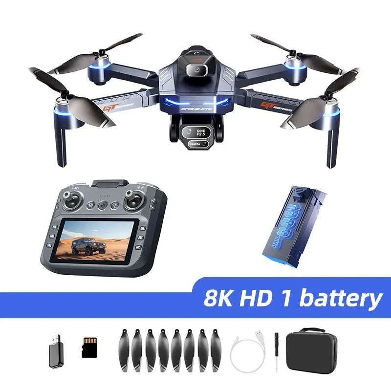 Lenovo GT8 8K Camera Drone with Screen, 3 Cameras & 3000m Range-8K-Screen-Battery3