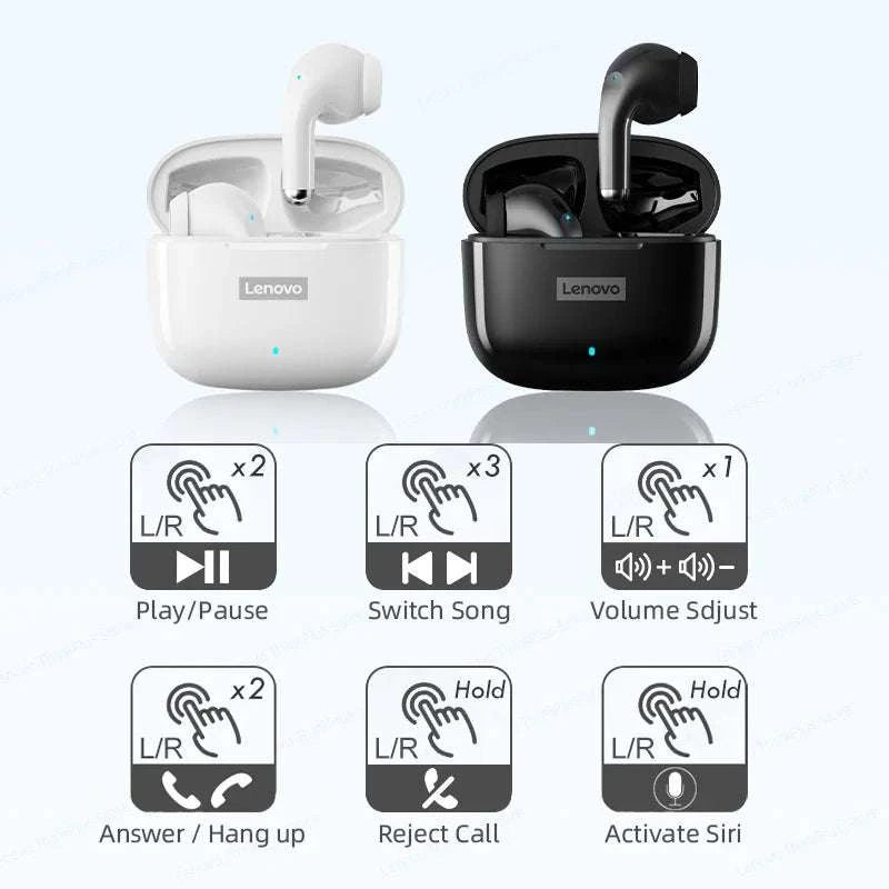 Lenovo LP40 Pro Wireless Earbuds Bluetooth 5.3 Low Latency-Green / United States