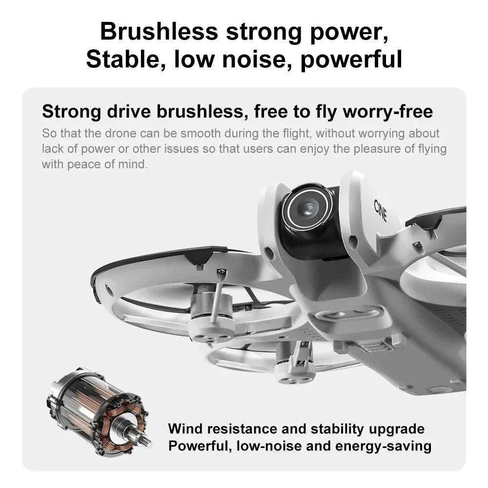 Lenovo V666 4K WiFi Drone with Obstacle Avoidance & Brushless Motor-Black-4k-battery-1