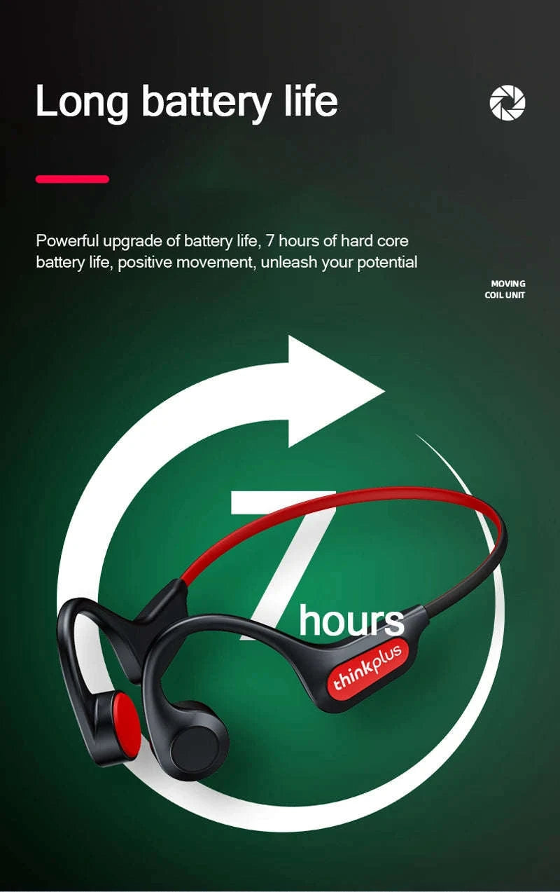 Lenovo X3 Pro Bone Conduction Bluetooth Headphones-white