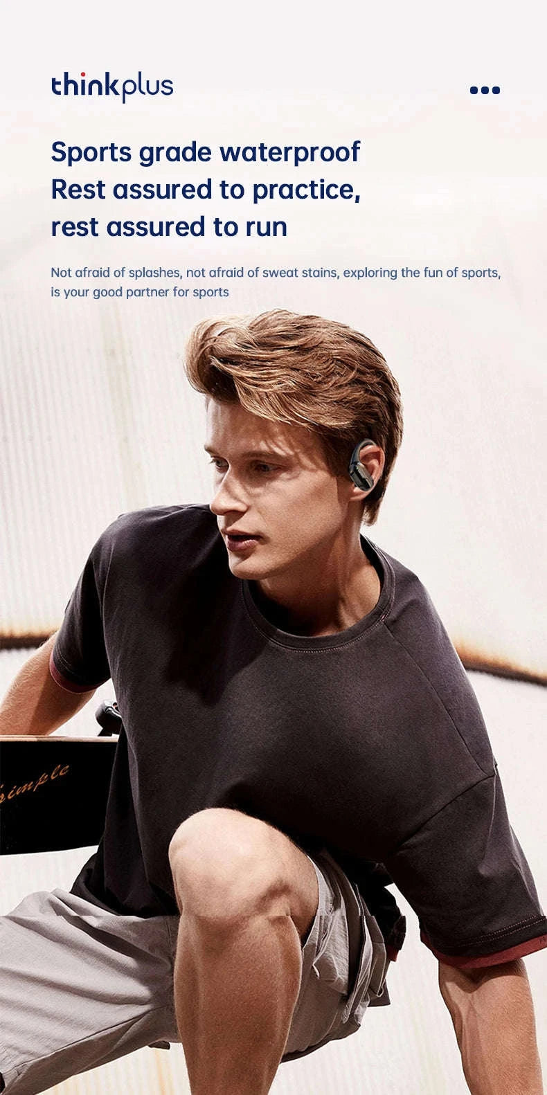 Lenovo XT80 Sports Wireless Earphones-black