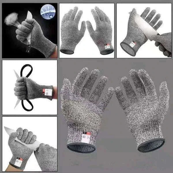Level 5 HPPE Anti-Cut Gloves for Kitchen, Garden & Work-S