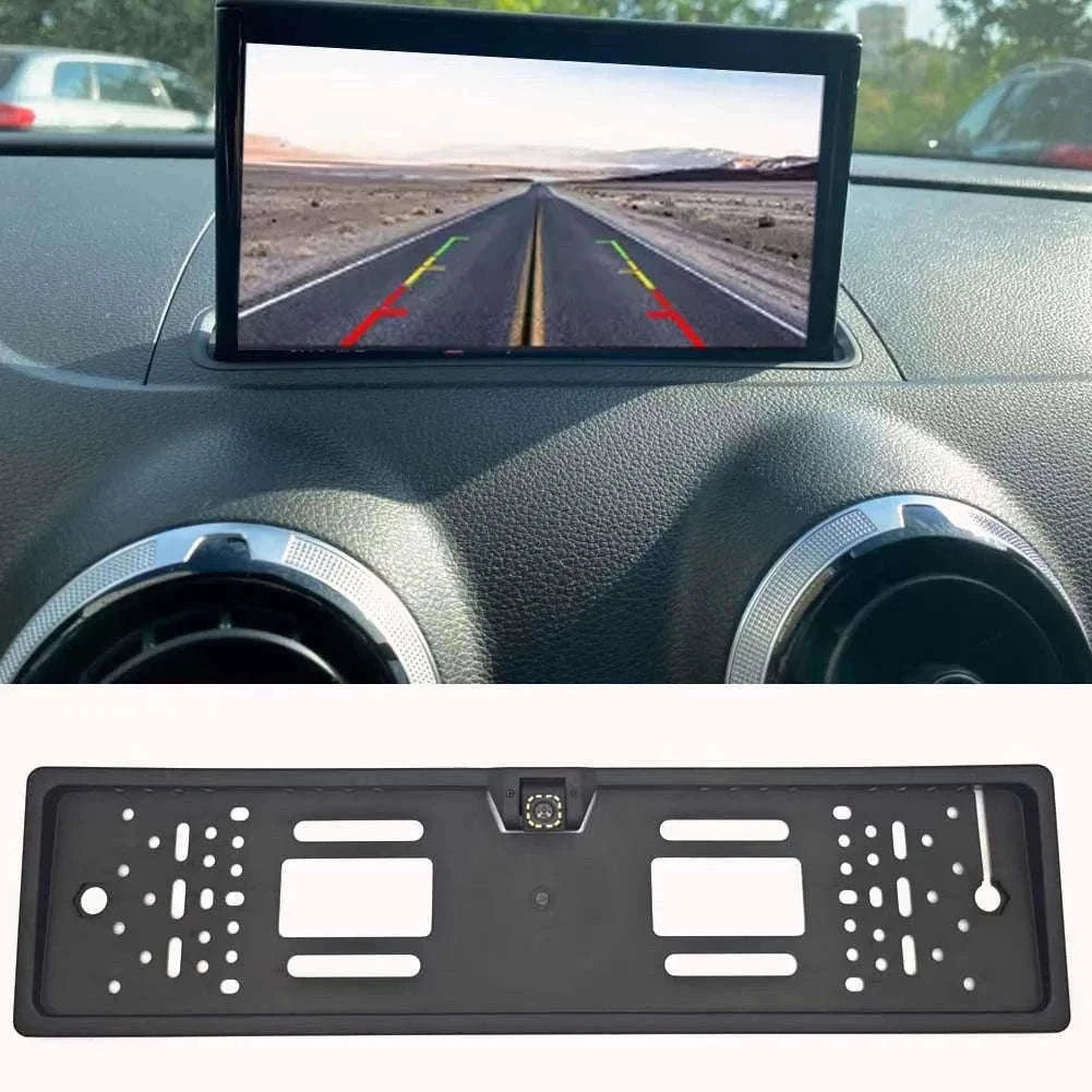 License Plate Rearview Camera Frame Reverse Backup Camera Night Vision for Truck Car SUV Camper Pickup-Frame(No Camera) / China Mainland