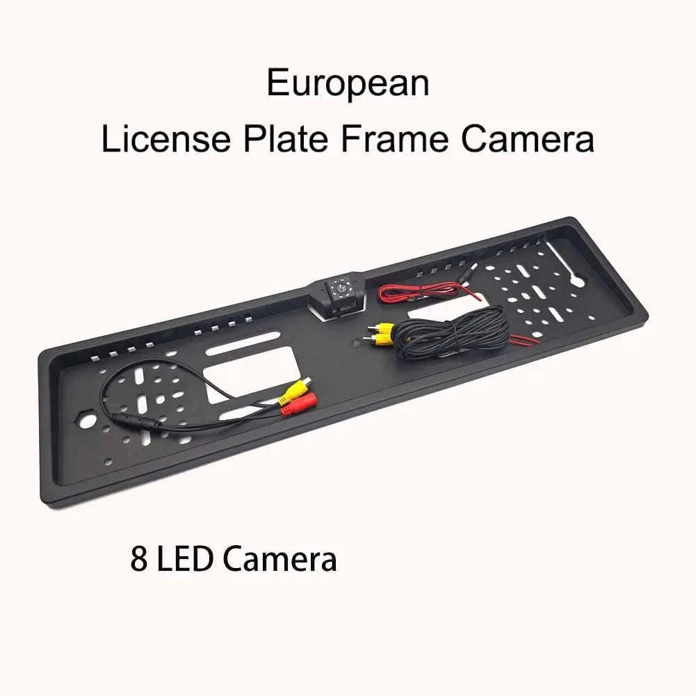 License Plate Rearview Camera Frame Reverse Backup Camera Night Vision for Truck Car SUV Camper Pickup-Frame(No Camera) / China Mainland