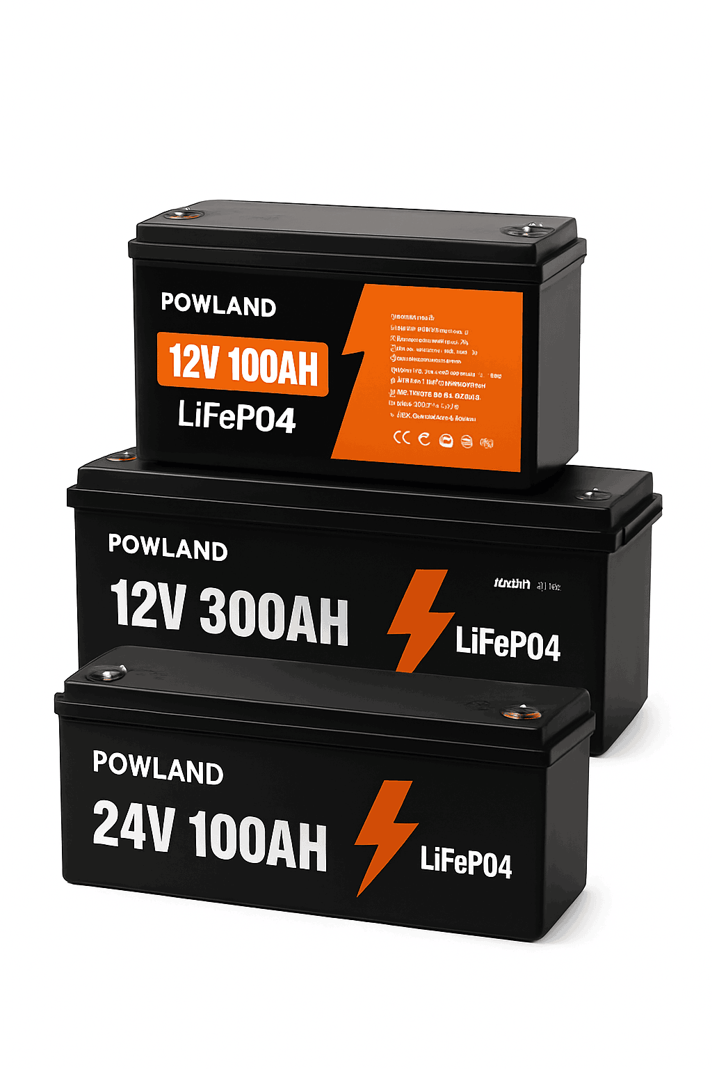 LiFePO4 Battery 12.8V or 25.6V 100Ah or 300Ah-PL-12V-100AH / Poland