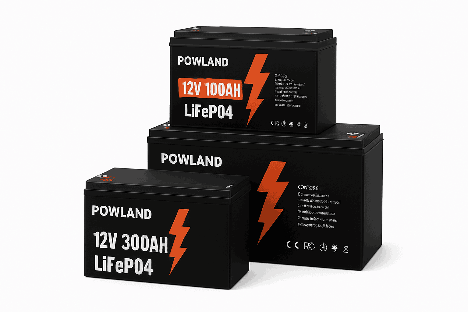 LiFePO4 Battery 12.8V or 25.6V 100Ah or 300Ah-PL-12V-100AH / Poland