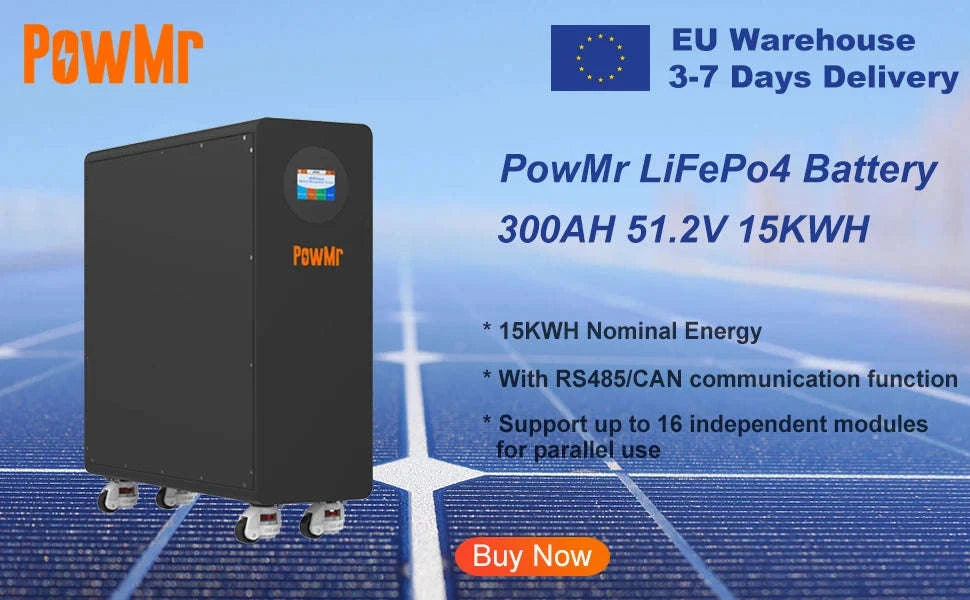 LiFePO4 Battery Pack 12V 24V 100Ah-300Ah-POW-200AH-12.8V / Germany