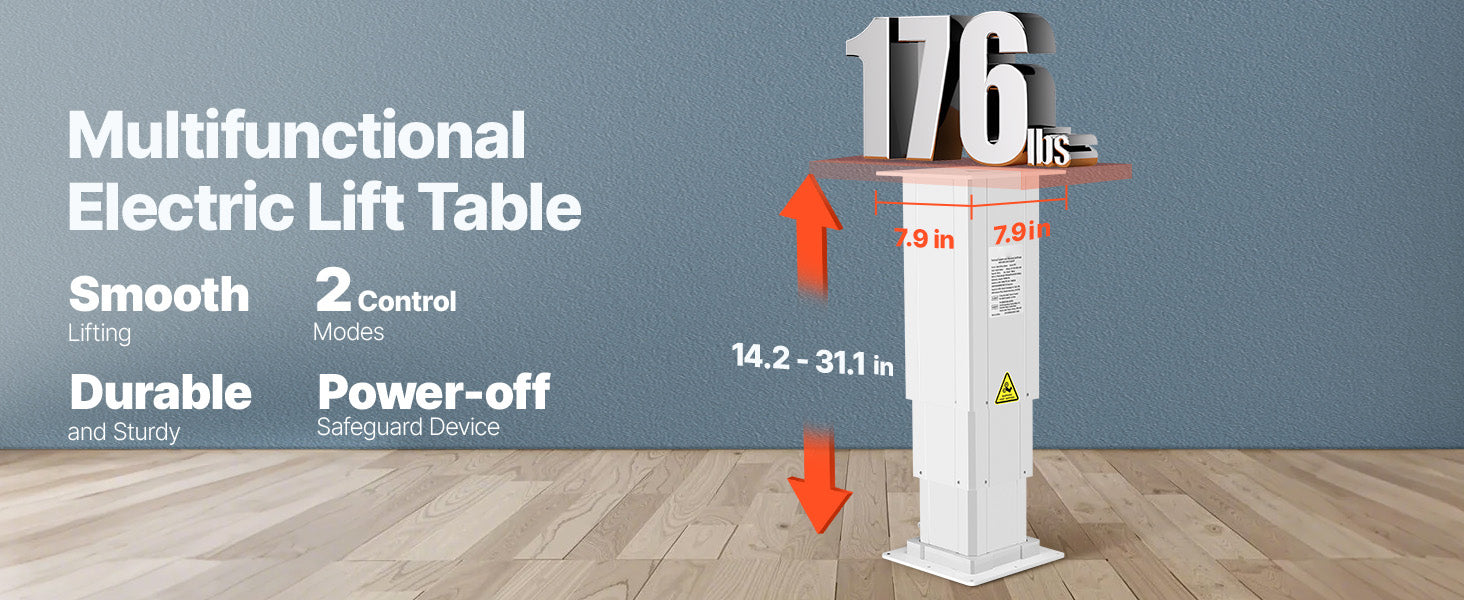 Elektrický zdvíhací stĺpový systém 80 kg nastaviteľný 36–79 cm