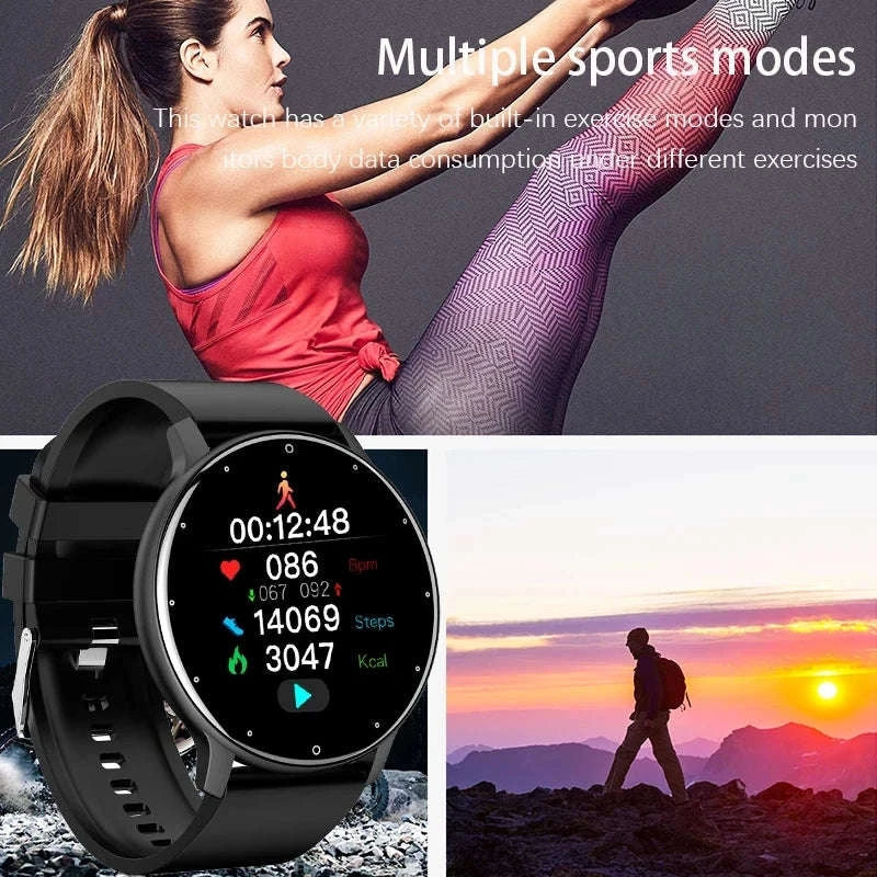 LIGE 2025 Smart Fitness Watch for Men & Women-Black