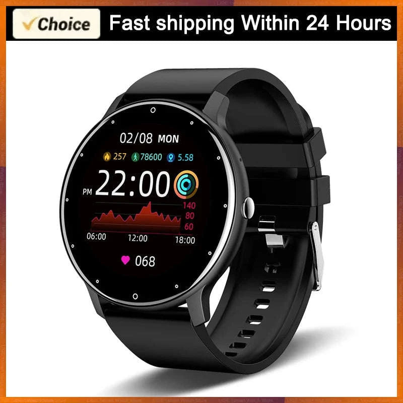 LIGE 2025 Smart Fitness Watch for Men & Women-Black