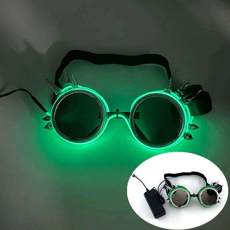 Light Up LED Glow Sunglasses for Parties and Raves-Blue 1