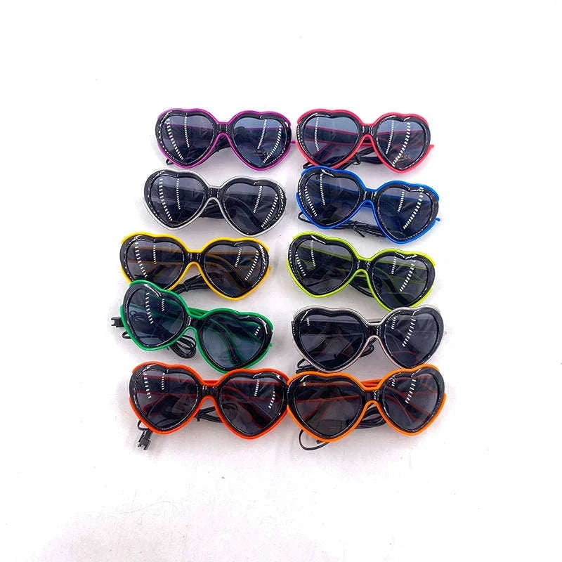 Light Up LED Glow Sunglasses for Parties and Raves-Blue 1