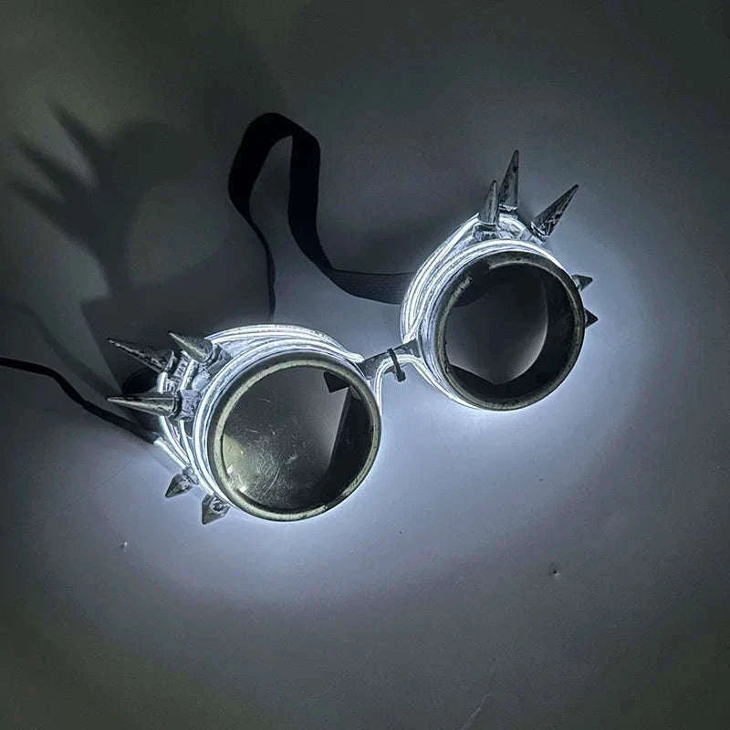 Light Up LED Glow Sunglasses for Parties and Raves-Blue 1
