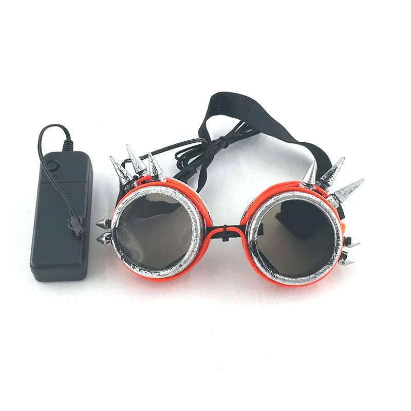 Light Up LED Glow Sunglasses for Parties and Raves-Blue 1