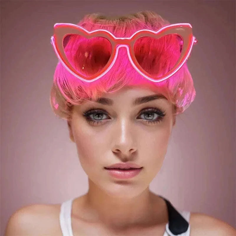 Light Up LED Glow Sunglasses for Parties and Raves-Blue 1