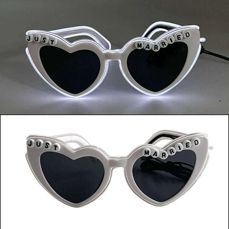 Light Up LED Glow Sunglasses for Parties and Raves-Blue 1