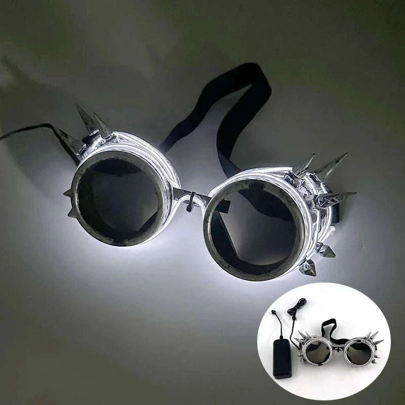 Light Up LED Glow Sunglasses for Parties and Raves-Blue 1