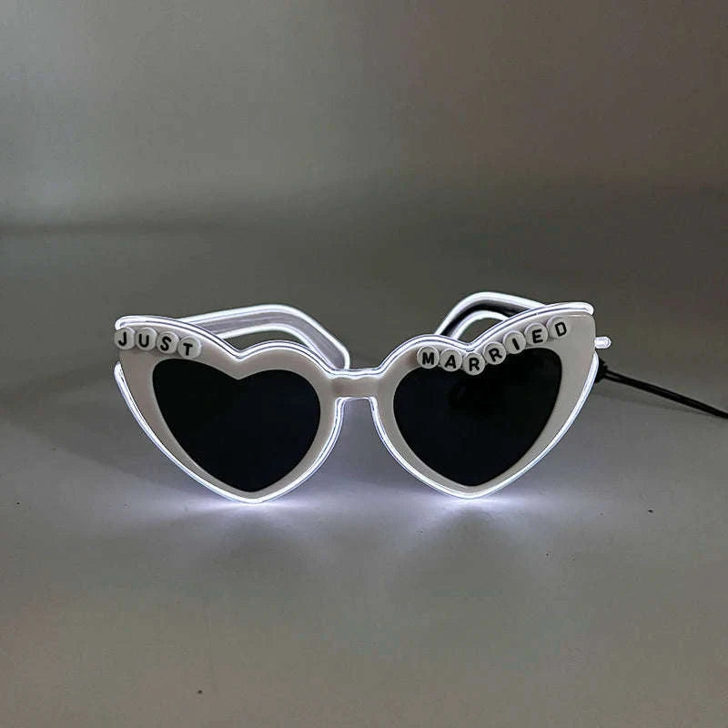 Light Up LED Glow Sunglasses for Parties & Raves-Blue 1