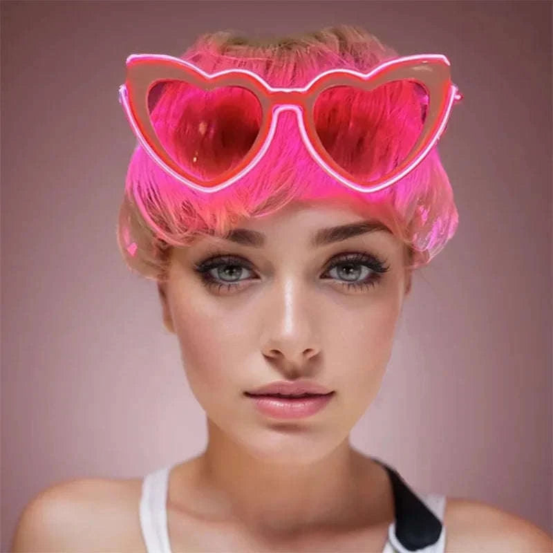 Light Up LED Glow Sunglasses for Parties & Raves-Blue 1