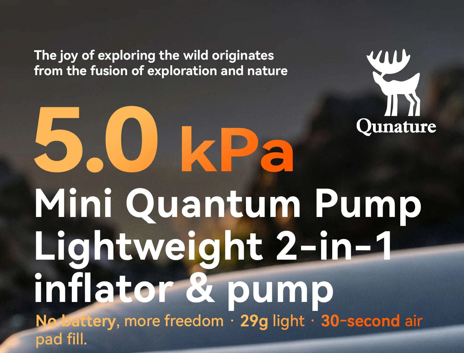 Lightweight 5kPa Mini Air Pump for Camping Mats and Tubes-600188-OR