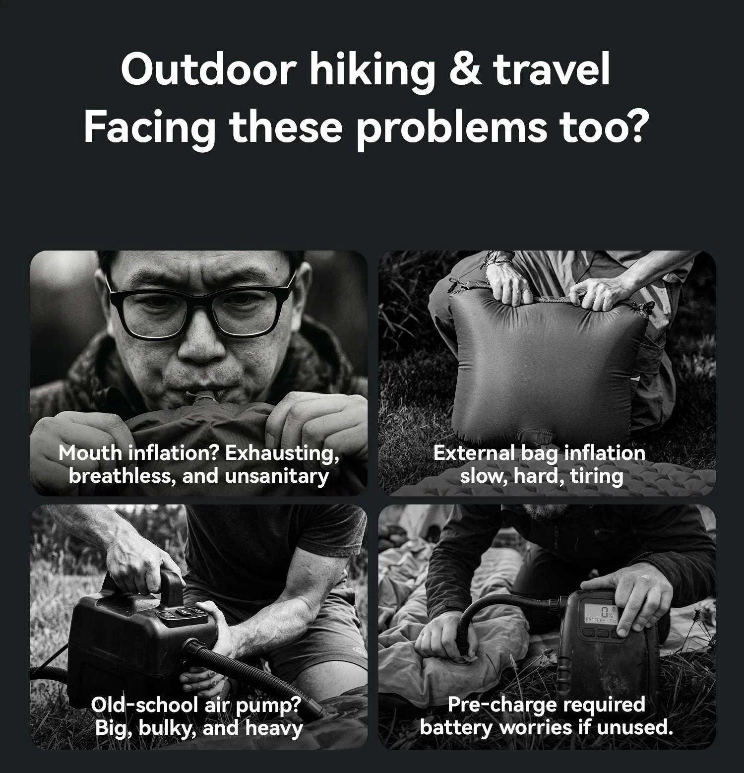 Lightweight 5kPa Mini Air Pump for Camping Mats and Tubes-600188-OR