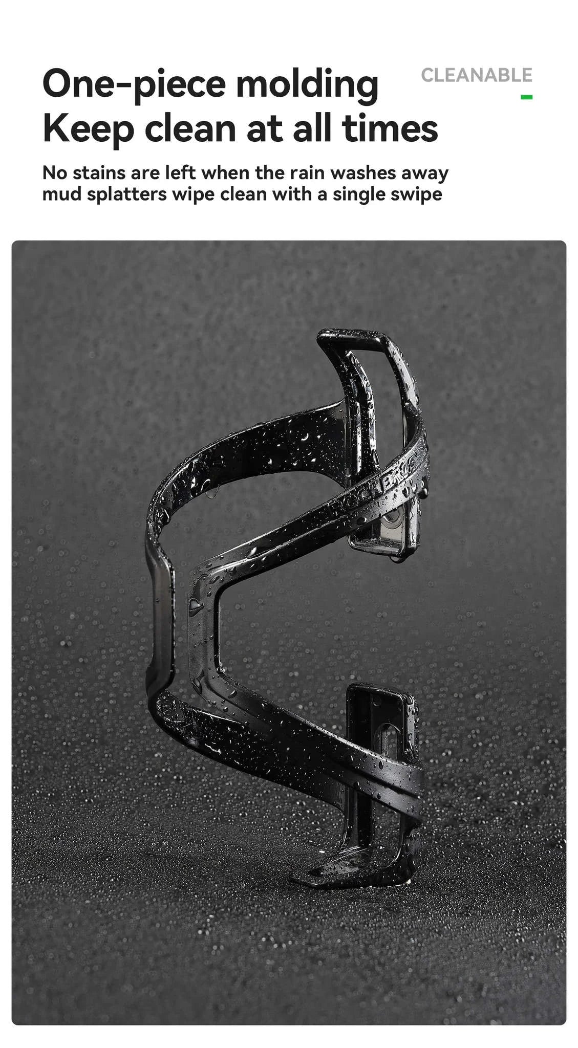 Lightweight Bike Water Bottle Cage – Secure Under 75g Holder-C with 600ml bottle